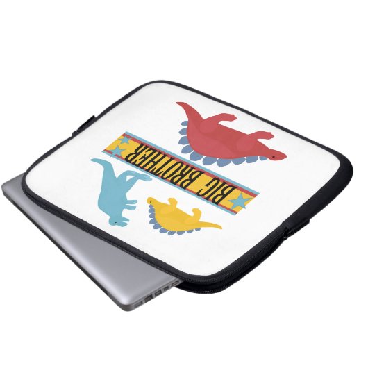 Dinosaur Big Brother Laptopschutzhülle (Vorne Knopf)