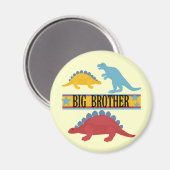 Dinosaur Big Brother Magnet (Vorderseite/Rückseite)