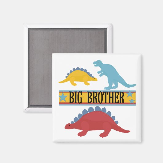 Dinosaur Big Brother Magnet (Vorderseite/Rückseite)