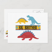 Dinosaur Big Brother Postkarte (Vorne/Hinten)