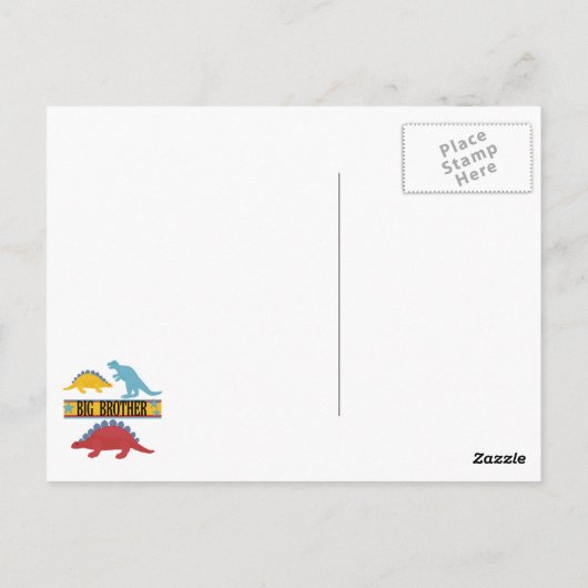 Dinosaur Big Brother Postkarte (Rückseite)