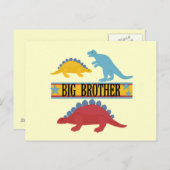 Dinosaur Big Brother Postkarte (Vorne/Hinten)