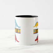 Dinosaur Big Brother Zweifarbige Tasse (Mittel)