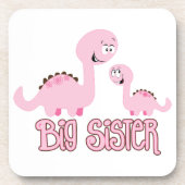 Dinosaur Big Sister Getränkeuntersetzer (Vorderseite)