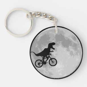 Dinosaur Bike & Moon Schlüsselanhänger