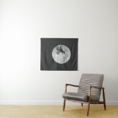 Dinosaur Bike und Moon Retro Dino Wandteppich (Beispiel (Horizontal))