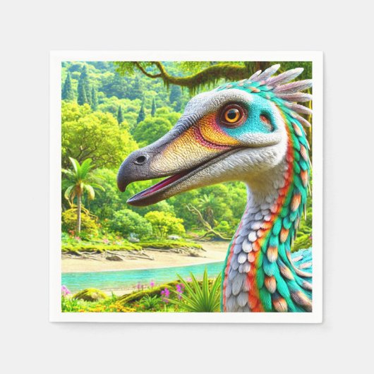 Dinosaur Bird Serviette (Vorderseite)