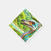 Dinosaur Bird Serviette (Ecke)