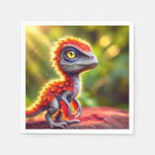 Dinosaur Bird Serviette (Vorderseite)