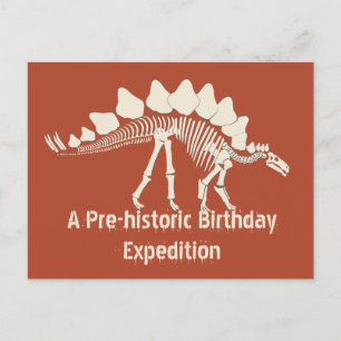 Dinosaur Birthday Adventure Einladungspostkarte