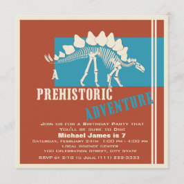 Dinosaur Birthday Adventure Party Einladung