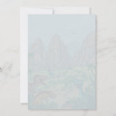 Dinosaur Birthday Bash Personalisiert Einladung (Rückseite)