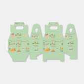 Dinosaur Birthday Boxe - Individuelle Name Geschenkschachtel (Ungefaltet)