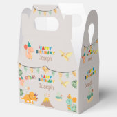 Dinosaur Birthday Boxe - Individuelle Name Geschenkschachtel (Geöffnet)