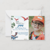 Dinosaur Birthday Boy Child Einladung (Vorderseite)