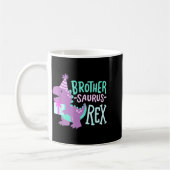 Dinosaur Birthday Brother Saurus T Rex Family Matc Kaffeetasse (Links)