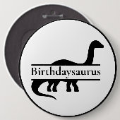 Dinosaur Birthday Button (Vorne & Hinten)