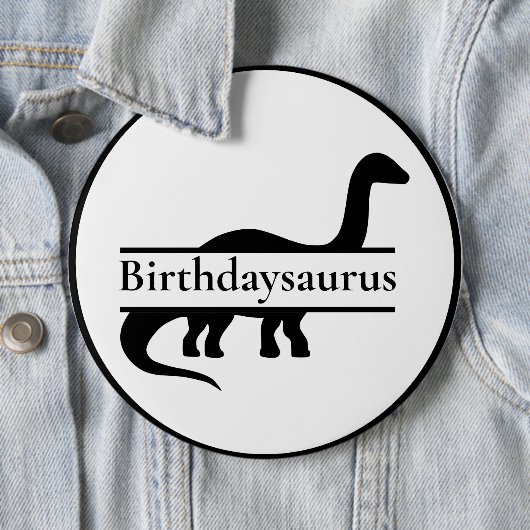Dinosaur Birthday Button (Beispiel)