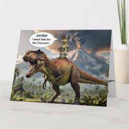 Dinosaur Birthday Card Karte