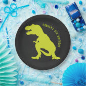 Dinosaur Birthday Chalkboard Pappteller (Party)