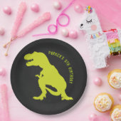 Dinosaur Birthday Chalkboard Pappteller (Party)