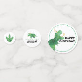 Dinosaur Birthday Confetti Konfetti (Vorderseiten)