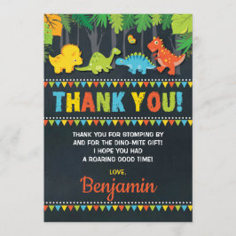 Dinosaur Birthday Danke, Card Roar Party Chalk Einladung