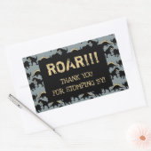 Dinosaur Birthday Danke Stickers Gold (Umschlag)