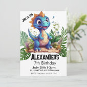 Dinosaur Birthday, Einladung (Stehend Vorderseite)