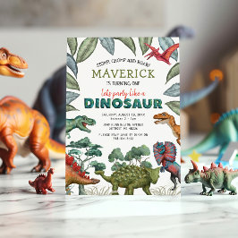 Dinosaur Birthday Einladung