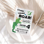 Dinosaur Birthday Einladung