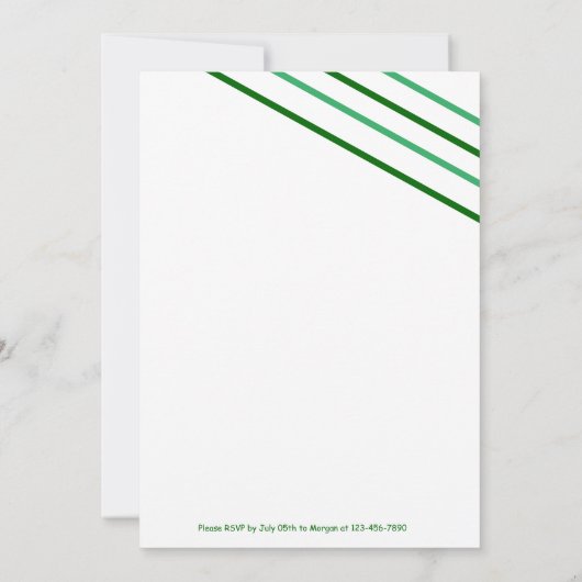 Dinosaur Birthday Einladung (Rückseite)