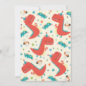 Dinosaur Birthday Einladung Dinosaur Roar Party (Rückseite)