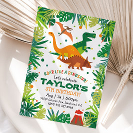 Dinosaur Birthday Einladung T REX Party