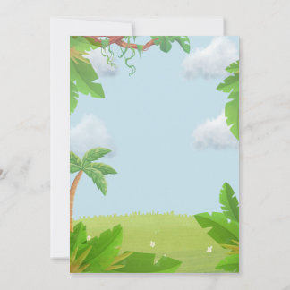 Dinosaur Birthday Einladung zum zweiten Geburtstag