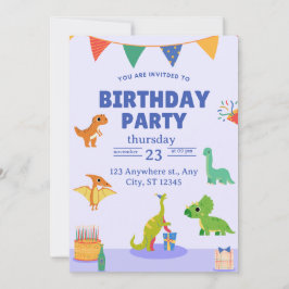 Dinosaur Birthday Einladungen | Spaß und Personali