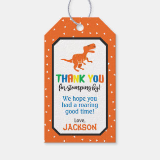 Dinosaur Birthday Favor Tags | Dinosaurier-Geschen Geschenkanhänger