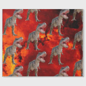 Dinosaur Birthday Fire Jurassic World Geschenkpapier (Flach)