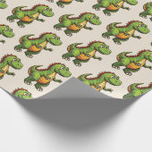 Dinosaur Birthday Geschenkpapier (Ecke)