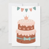 Dinosaur Birthday Greetings Dankeskarte (Rückseite)