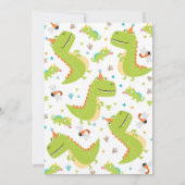 Dinosaur Birthday Invitation Dinosaur Roar Party Einladung (Rückseite)