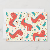 Dinosaur Birthday Invitation Dinosaur Roar Party Einladung (Rückseite)