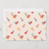 Dinosaur Birthday Invitation Two. Modern Boy Dino Einladung (Rückseite)