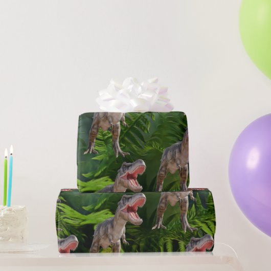 Dinosaur Birthday Jungle Jurassic World Geschenkpapier (Partygeschenke)