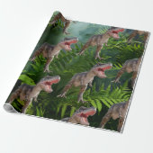 Dinosaur Birthday Jungle Jurassic World Geschenkpapier (Ungerollt)