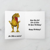 Dinosaur Birthday Karte (Innenseite)