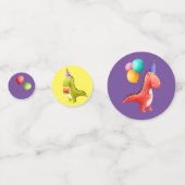 Dinosaur Birthday Konfetti (Rückseiten)