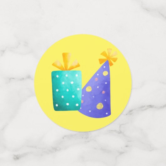 Dinosaur Birthday Konfetti (Klein Vorderseite)