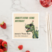 Dinosaur Birthday Paper Napkin Kids Party Serviette (Beispiel)