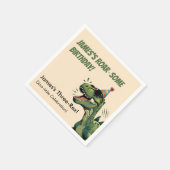 Dinosaur Birthday Paper Napkin Kids Party Serviette (Ecke)